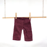 Cordhose Pflaumefarbton