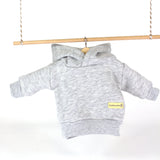 Hoodie Hellgrau Melliert