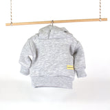 Hoodie Hellgrau Melliert